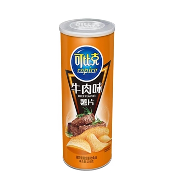 达利可比克罐装/牛肉味薯片105g