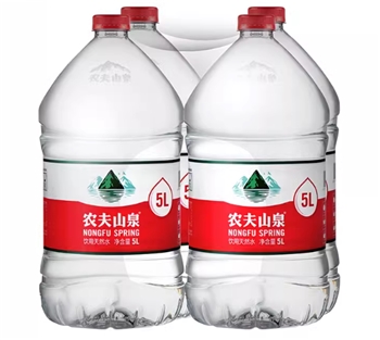 塑膜装农夫山泉饮用天然水（5L）40.00元/件4瓶