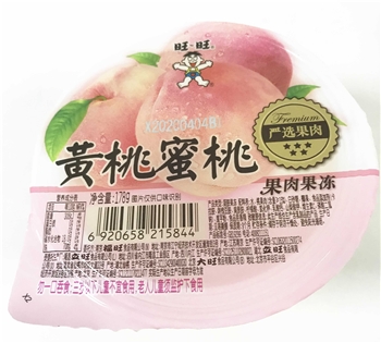 旺旺果肉果冻黄桃密桃味