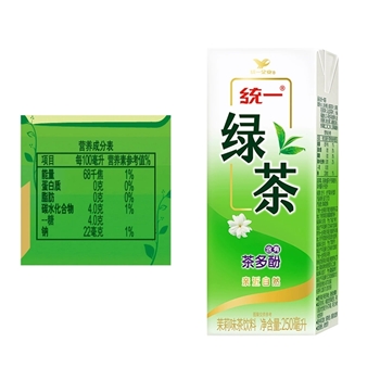 统一绿茶250ml