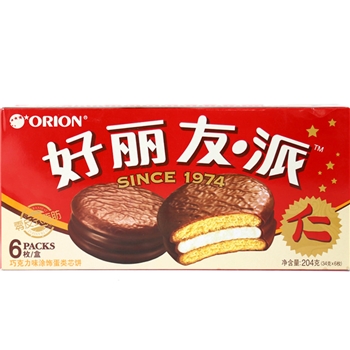 好丽友派6枚巧克力派